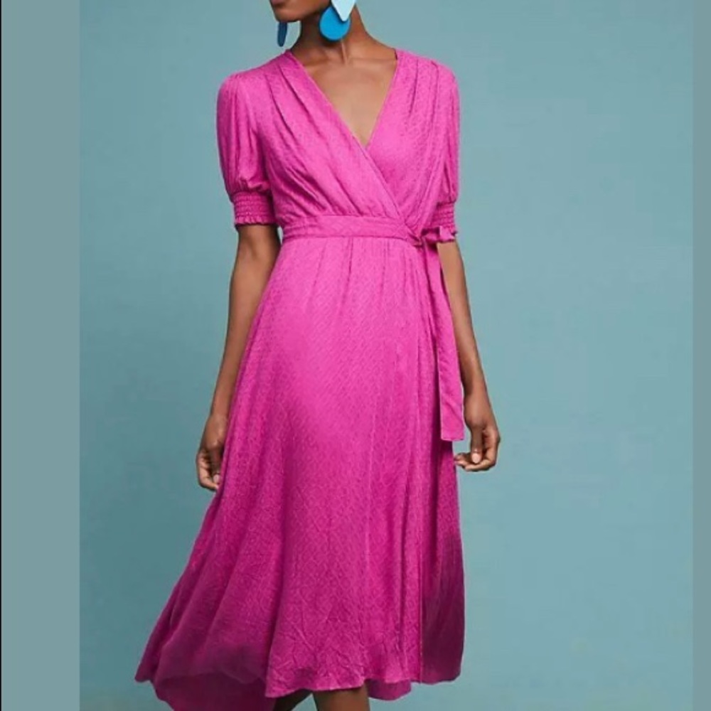 Anthropologie Maeve Breanna faux wrap dress